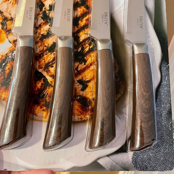 BKLYN Steel Elemental 4.5 Steak Knife Set - Picture 5 of 11